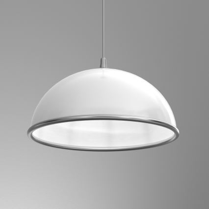 Lestenec na vrvici KITCHEN 1xE27/15W/230V bela/sijajni krom
