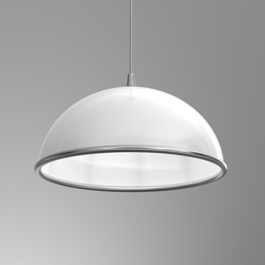 Lestenec na vrvici KITCHEN 1xE27/15W/230V bela/sijajni krom