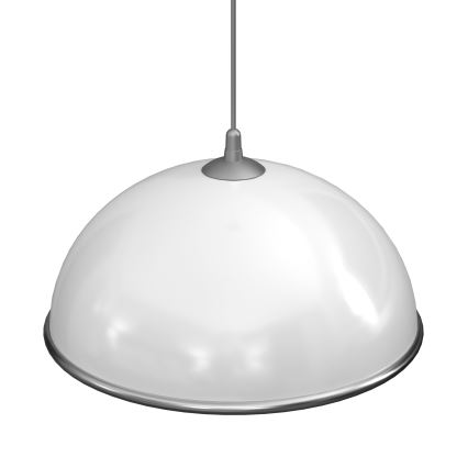 Lestenec na vrvici KITCHEN 1xE27/15W/230V bela/sijajni krom