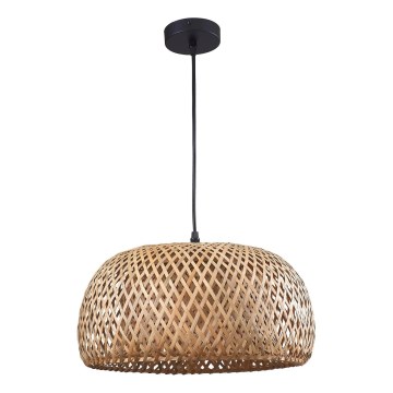 Lestenec na vrvici KORFU 1xE27/20W/230V pr. 38 cm bambus