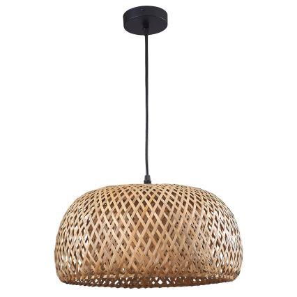 Lestenec na vrvici KORFU 1xE27/20W/230V pr. 38 cm bambus