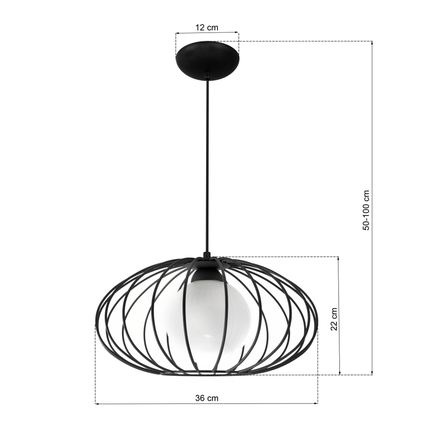 Lestenec na vrvici KRONOS 1xE14/40W/230V