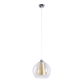 Lestenec na vrvici KULANA 1xE27/60W/230V zlat