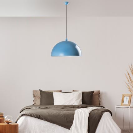Lestenec na vrvici KURE 1xE27/40W/230V modra