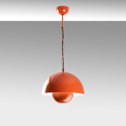 Lestenec na vrvici KURE 1xE27/40W/230V oranžna