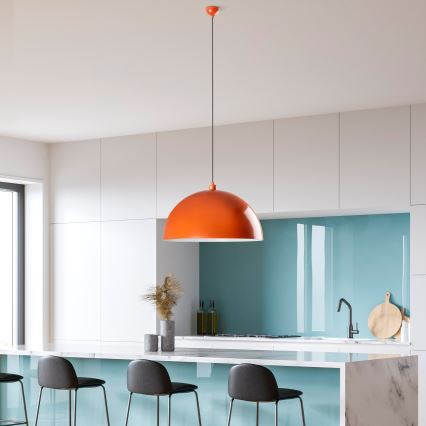 Lestenec na vrvici KURE 1xE27/40W/230V oranžna