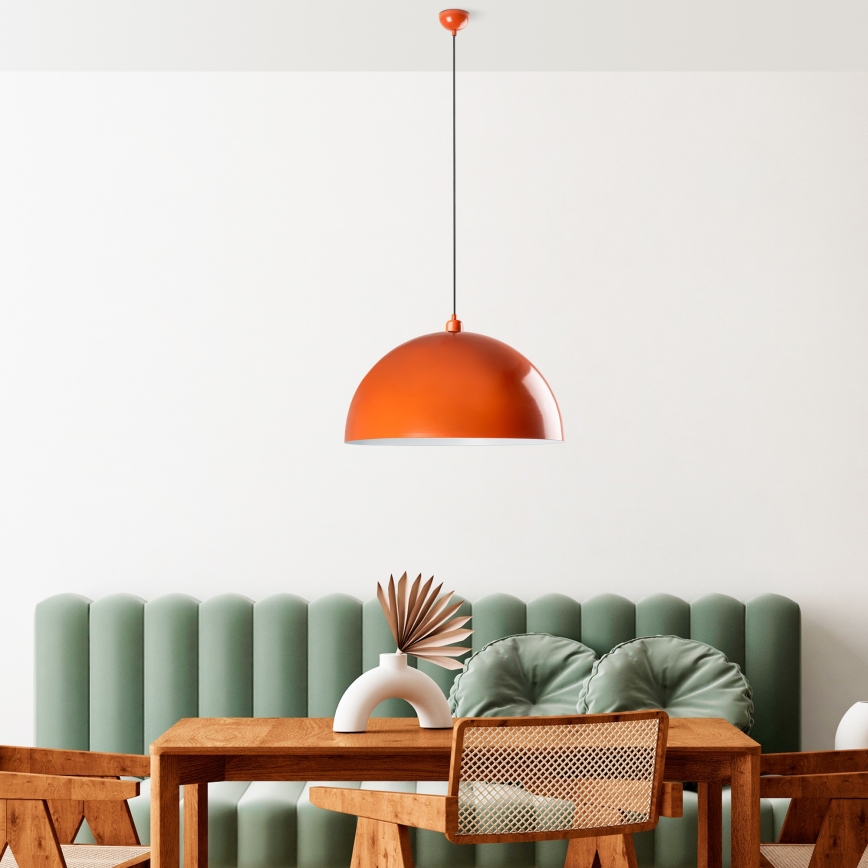 Lestenec na vrvici KURE 1xE27/40W/230V oranžna