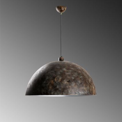 Lestenec na vrvici KURE 1xE27/40W/230V pr. 60 cm siva