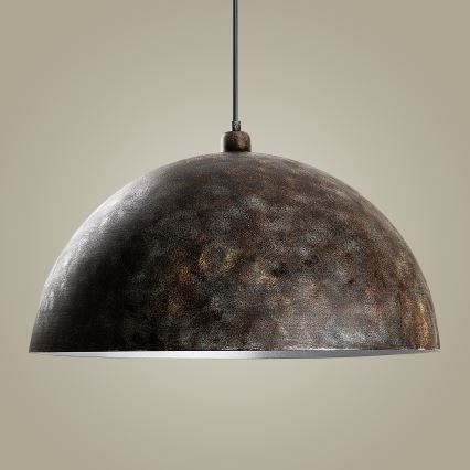 Lestenec na vrvici KURE 1xE27/40W/230V pr. 60 cm siva