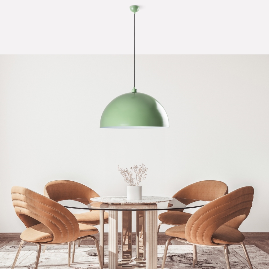 Lestenec na vrvici KURE 1xE27/40W/230V zelena