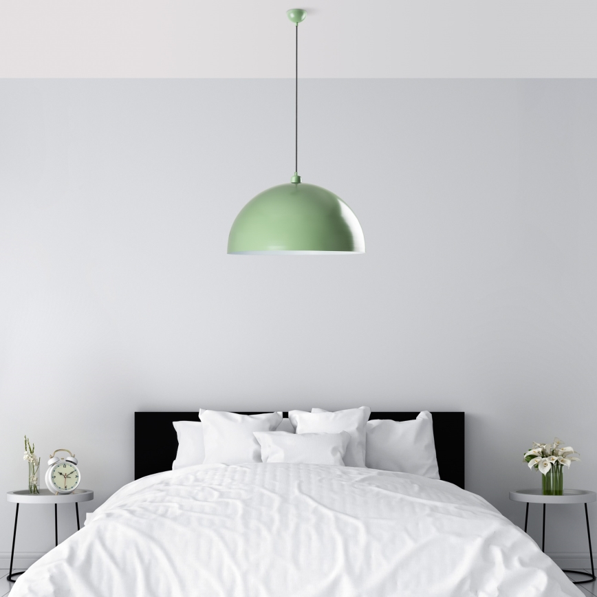 Lestenec na vrvici KURE 1xE27/40W/230V zelena