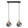 Lestenec na vrvici LACRIMA SMOKY 2xE27/60W/230V