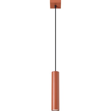 Lestenec na vrvici LAGOS 1xGU10/10W/230V rdeča