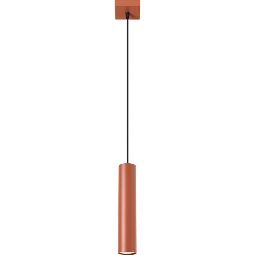 Lestenec na vrvici LAGOS 1xGU10/10W/230V rdeča