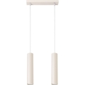 Lestenec na vrvici LAGOS 2xGU10/10W/230V krem barva