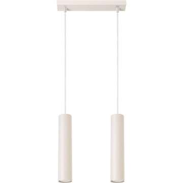Lestenec na vrvici LAGOS 2xGU10/10W/230V krem barva