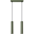 Lestenec na vrvici LAGOS 2xGU10/10W/230V zelena