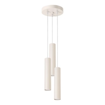 Lestenec na vrvici LAGOS 3xGU10/10W/230V krem barva