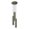 Lestenec na vrvici LAGOS 3xGU10/10W/230V zelena