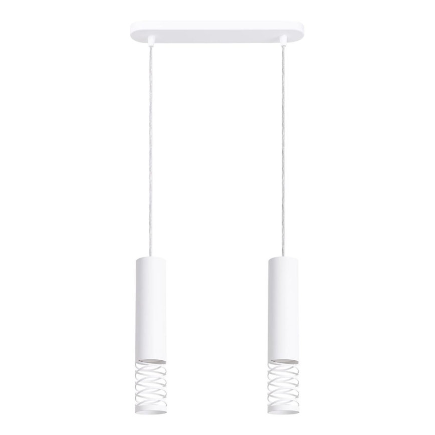 Lestenec na vrvici LAMI 2xGU10/10W/230V bela
