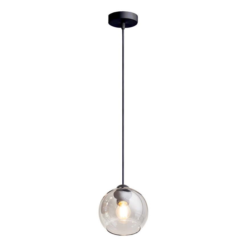 Lestenec na vrvici LATIL 1xE27/60W/230V črna