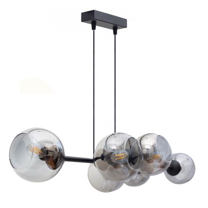 Lestenec na vrvici LATIL 6xE27/60W/230V