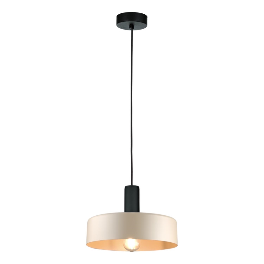 Lestenec na vrvici LATTE 1xE27/60W/230V bež/črna