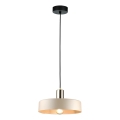 Lestenec na vrvici LATTE 1xE27/60W/230V bežna/črna/sijajni krom