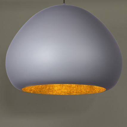 Lestenec na vrvici LAVA 1xE27/15W/230V siva/zlata