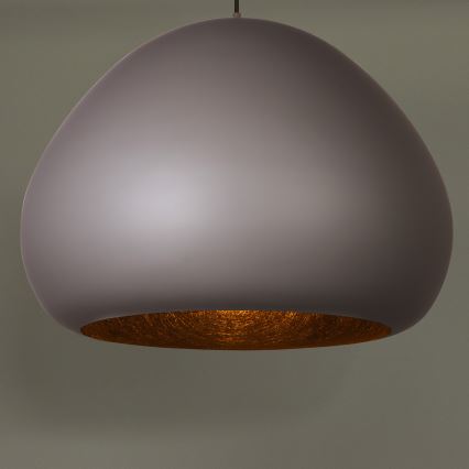 Lestenec na vrvici LAVA 1xE27/15W/230V taupe/črna