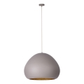 Lestenec na vrvici LAVA 1xE27/15W/230V taupe/zlata