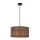 Lestenec na vrvici LEGNO 1xE27/40W/230V pr. 30 cm rjava