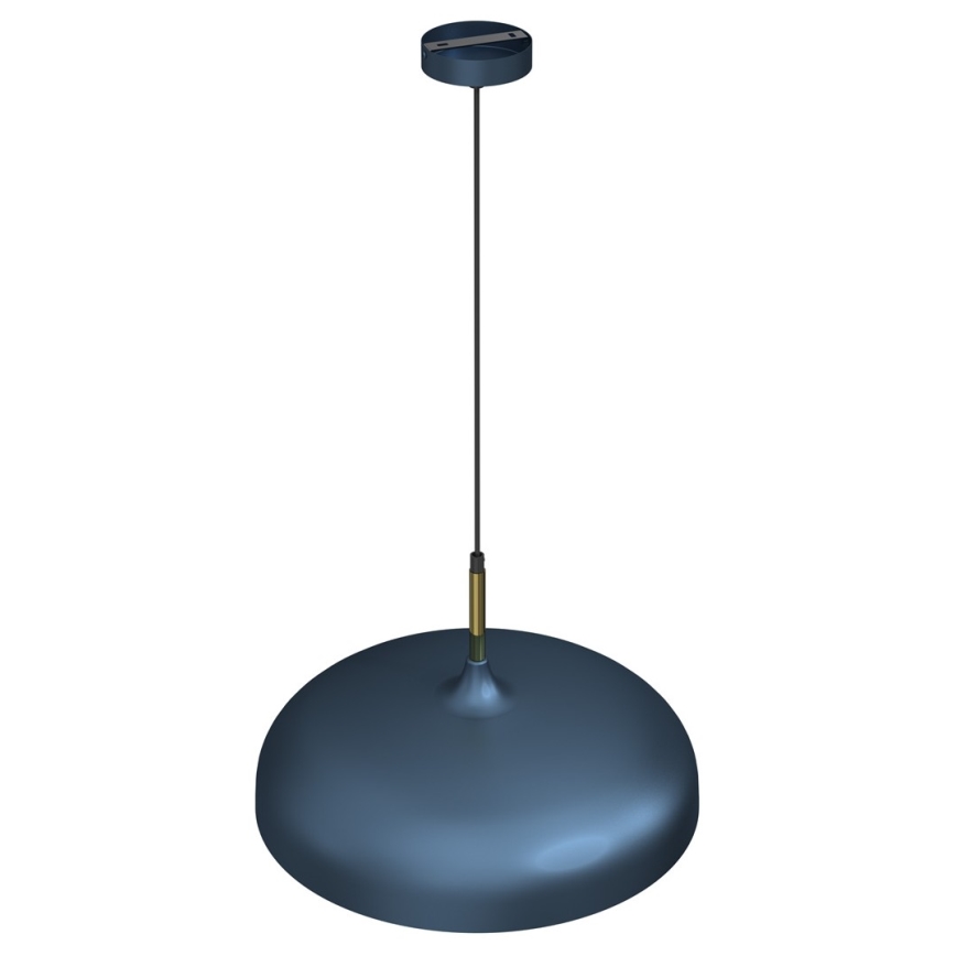 Lestenec na vrvici LINCOLN 1xE27/60W/230V d. 45 cm modra