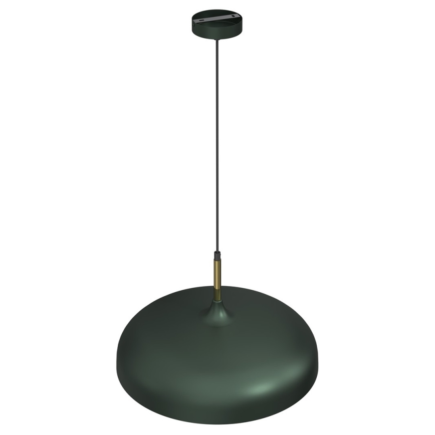 Lestenec na vrvici LINCOLN 1xE27/60W/230V d. 45 cm zelena