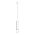 Lestenec na vrvici LIRO 1xGU10/10W/230V bela