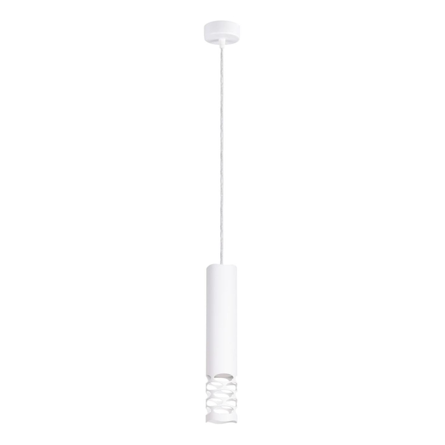 Lestenec na vrvici LIRO 1xGU10/10W/230V bela