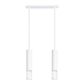 Lestenec na vrvici LIRO 2xGU10/10W/230V bela