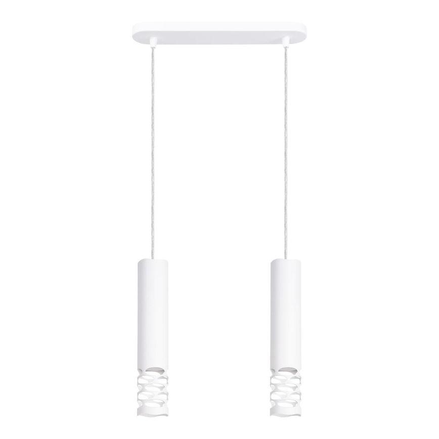 Lestenec na vrvici LIRO 2xGU10/10W/230V bela