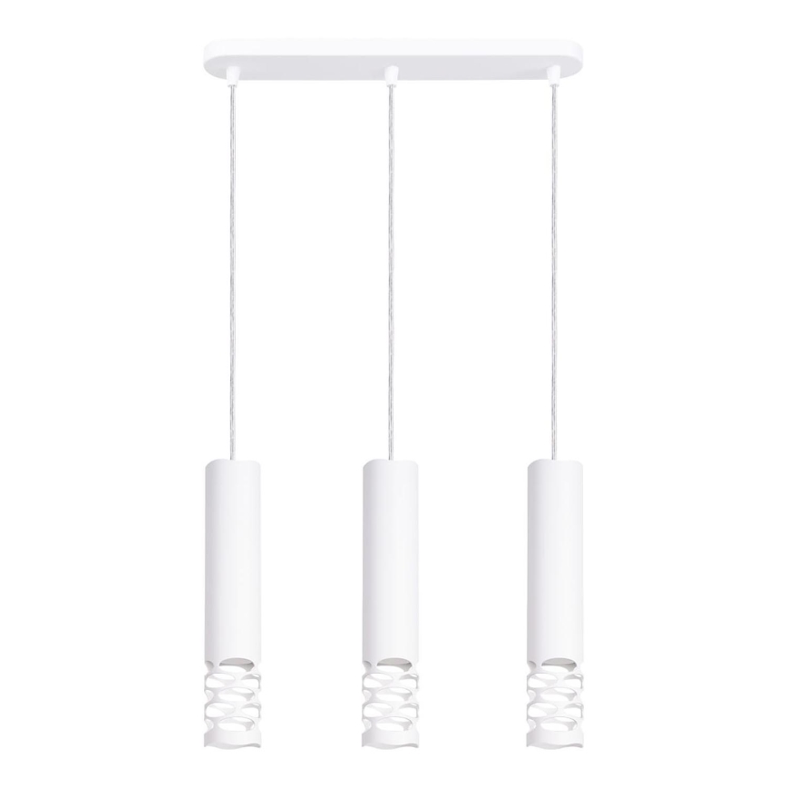 Lestenec na vrvici LIRO 3xGU10/10W/230V bela