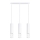 Lestenec na vrvici LIRO 3xGU10/10W/230V bela