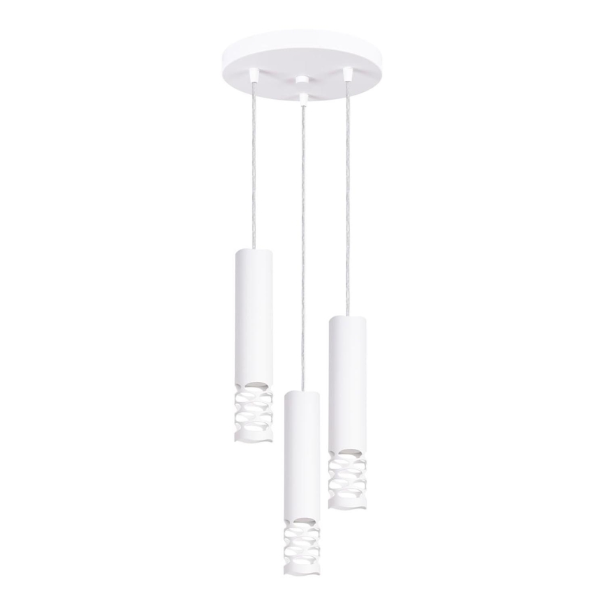 Lestenec na vrvici LIRO 3xGU10/10W/230V bela