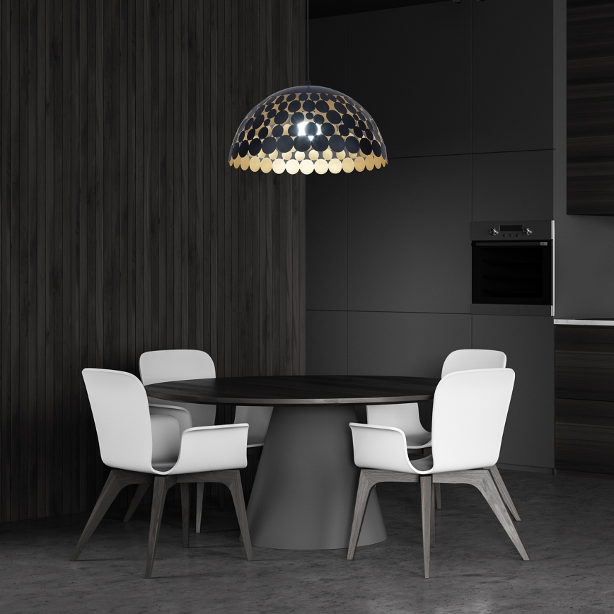 Lestenec na vrvici LISA BLACK 1xE27/60W/230V