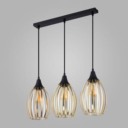 Lestenec na vrvici LIZA 3xE27/60W/230V