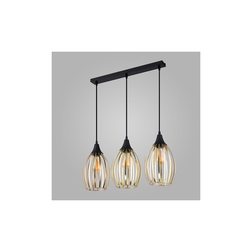 Lestenec na vrvici LIZA 3xE27/60W/230V