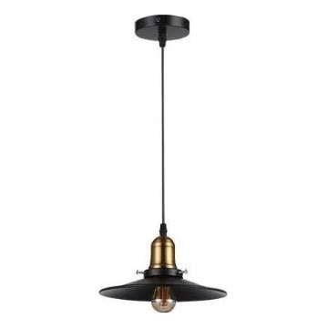 Lestenec na vrvici LOFT 1xE27/60W/230V pr. 22 cm črna