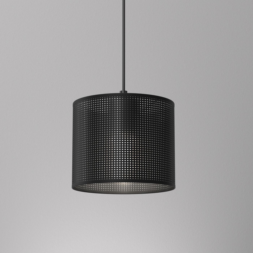 Lestenec na vrvici LOFT SHADE 1xE27/60W/230V pr. 18 cm črna