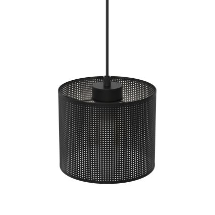 Lestenec na vrvici LOFT SHADE 1xE27/60W/230V pr. 18 cm črna