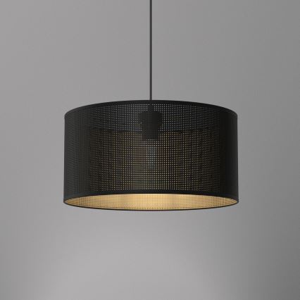 Lestenec na vrvici LOFT SHADE 1xE27/60W/230V pr. 40 cm črna/zlata