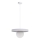Lestenec na vrvici LOME 1xE27/60W/230V bela