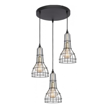 Lestenec na vrvici LONG 3xE27/60W/230V